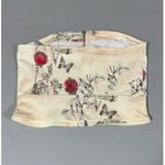 Tan Denim ‘Heartbreaker’ Floral Butterfly Zipper Photo 3