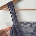La Perla  Purple/Gray Lace-Trimmed Dress S Photo 2