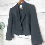 American Vintage Vintage Black Dressy Cropped Blazer Puff Sleeve Jacket Size 11/12 Large Photo 1
