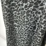 Wild Fable Y2k Cheetah Square Neck Flocked Velvet Black Mini Dress Animal Print Burnout Photo 1