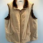 Charter Club  plus size faux fur lined vest. Size 2XL perfect for Fall Photo 0