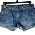 Citizens of Humanity  Shorts Women 24 Blue Denim Faded Cut Off Jean Shorts Preppy Photo 0