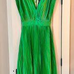Amazon Classy Green Pleated Formal Tie Dress Photo 2