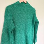 Loft NWT Mock Neck Long Sleeve Pullover Knit Sweater Kelly Green Women’s Size XS Photo 4