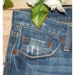 Lucky Brand Prairie Sweet Low Bermuda Jean Shorts Size 6 W28 Distressed Photo 2