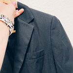 Black Pinstripe Blazer Photo 2