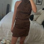 Brown high neck dress Size M Photo 0