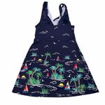 Lands' End Lands’ End Slender Suit V Neck Wrap Swim Dress One Piece Swimsuit size 14 Photo 2