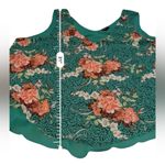 Torrid Chiffon Double Layer Tank Top Women’s Size 4X Green Floral Sleeveless Photo 9