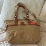 Coach Tan and coral Baby Bag with diaper changing mat Photo 0