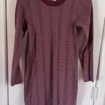 American Eagle  100% Cotton Red and White Stripe Long Sleeve Mini Dress Photo 0