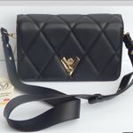 VALENTINO ORLANDI ITALY Black Quilted CROSSBODY SHOULDER BAG CLUTCH NEW Photo 1