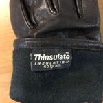 Thinsulate Insulation Leather Gloves Womens M Used Brown 40 Gram Size M Photo 8