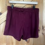 Nike  Women's Medium Maroon Running Shorts Elastic Waist Band Athletic‎ Pockets Photo 4