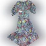 Alice + Olivia NWOT Katia Lola's Dream Twist puff sleeves MIDI maxi Dress 4 Photo 3