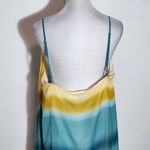 Allen B. by Allen Schwartz Boho Striped Blue and Yellow Dress Size 16 Photo 5