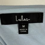 Lulus Bliss Abound Light Blue Floral Tiered Midi Dress Size Medium Photo 3