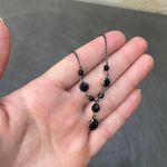 Brandy Melville Vintage Classy black gem silver necklace Photo 1