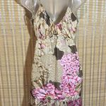 Hale Bob  Silk Floral Baby Doll Spagetti Straps Mini Dress/Long Cami Top Small S Photo 6