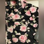 Laura Ashley NWT  Pajama Dress Top Black Floral Size M Buttery Soft Photo 4