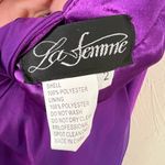 La Femme NWT strapless sweetheart electric purple gown prom dress size 2 Photo 62