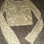 Le lis  Cream and Tan Crop Top Photo 2