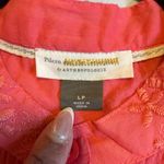 Anthropologie NWT Pilcro Embroidered Button Down Blouse Coral Petite LP Career # Pink Size undefined Photo 5