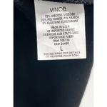 Vince  Ribbed Knit Fitted Pencil Midi‎ Dress Sleeveless Scoop Neck Black Large Photo 10