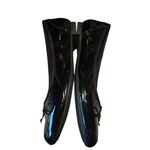 Clarks  women’s‎ Patent Leather Black Flats with Bow size 10 Photo 5