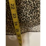 Leopard Print Short Sleeve Blouse XL Flutter Sleeve Lined V Photo 5
