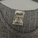 Vocal Gray Sleeveless Beaded Embroidered Tank Top Size XL Photo 10