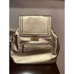 Guess  Los Angeles Backpack Purse Gold  Adjustable Straps Chain Handle Snap Close Photo 1