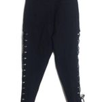 Stefano international ladies black lace up high waisted cotton pants size 14 Photo 8