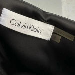 Calvin Klein Classic Black One Shoulder Satin Timeless Formal Party Dress Size 2 Photo 3