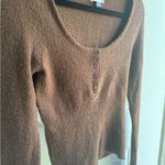 American Eagle Outfitters Chocolate Knit Cardigan Photo 2