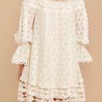 Anthropologie NWT Champagne & Strawberry off-the-shoulder lace dress Photo 1