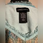 EUC Moda International Blue and Orange Lacy Patterned tank size large Photo 3