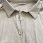 Sioni Faux Leather Trim Longline Button Down Cardigan Sweater, 2X Photo 3