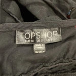 Topshop Floral tie back crop top Black Size 2 Photo 7