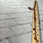 Elegant Burnt Orange Beaded Teardrop Statement Necklace 19” Photo 9