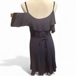 cupcakes & cashmere Navy Blue Ruffle Mini Wrap Dress 6 Photo 3
