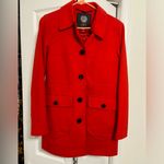 Vince Camuto  Size XS red long peacoat jacket Photo 2