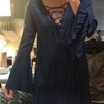 Blue Life Planet Blue Bohemian Navy Dress Photo 0
