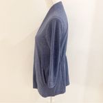 Talbots T by Petite Blue Pockets Open Cardigan Size SP Photo 7