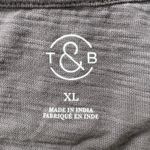 T&B XL Gray Slub Cotton T Photo 3