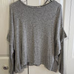 Label of Graded Goods  LOGG gray slouchy ruffle top size medium Photo 0