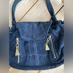 See By Chloe  Cherry two way Suede shoulder bag black gold alligator Photo 1