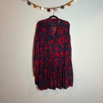 Free People Love Letter Tunic / Mini Dress Merlot Combo Floral Photo 5