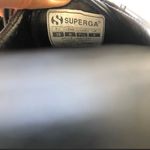 Superga Black Leather Sneaker F 7.5/ M 6 Size 38 Photo 5