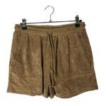ZARA Light Brown Terrycloth High Rise Utility Pull On Shorts M Photo 1